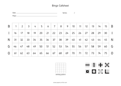 bingo callsheet A4 preview