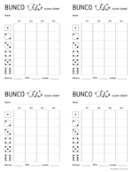 bunco score sheet letter preview