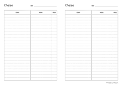 chores chart named 2x a4 preview