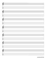 staff and tab for 5-string instrument letter preview