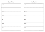 Meal Planner A4 preview