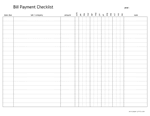 bill payment checklist letter preview