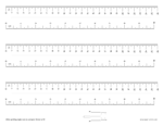 ruler centimeter inch letter preview