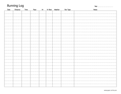 running log letter preview