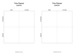 time planner quadrant 2x A4 preview