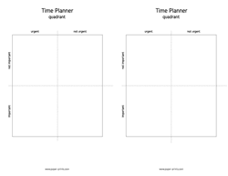 time planner quadrant 2x letter preview